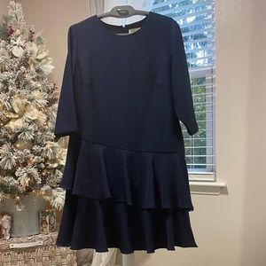 Eliza J | Navy Ruffle Dress